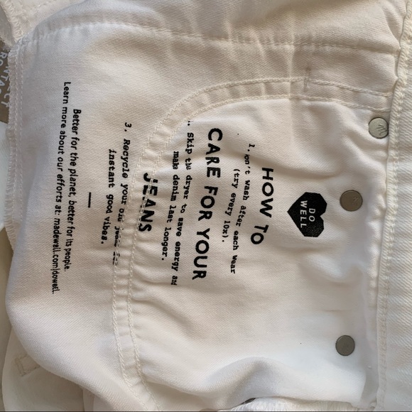 NWT Madewell The Perfect Vintage Crop Jean Tile White 30 and 31 - Picture 8 of 8